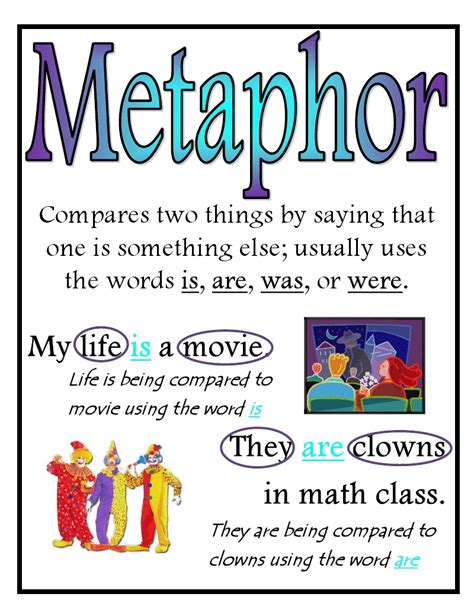 what is a metaphor definition for 5th graders