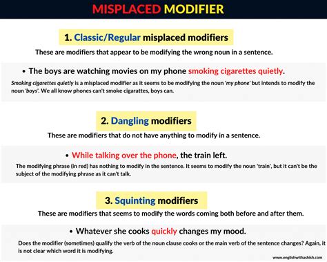 what is a misplaced modifier examples