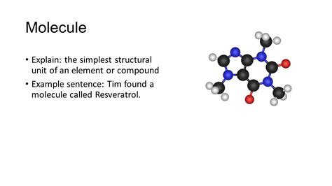 what is a molecule explain with example