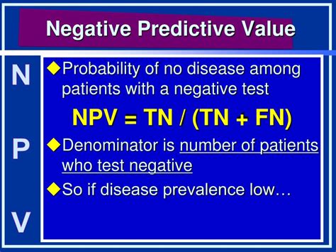 what is a negative predictive value in medicine