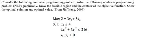 what is a nonlinear programming problem