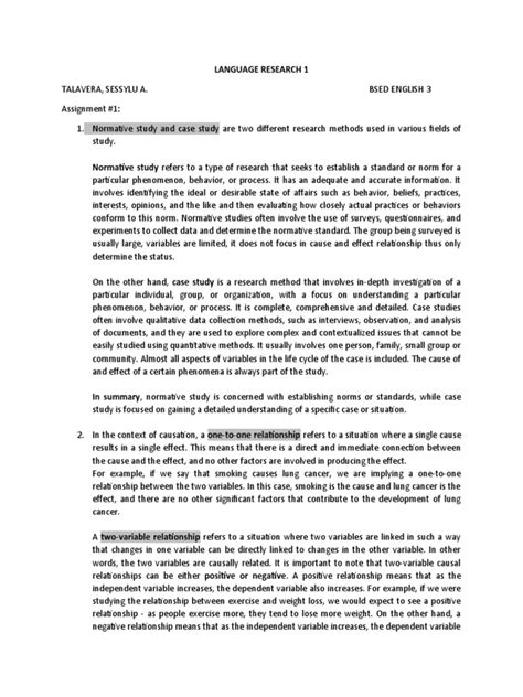 what is a normative case study