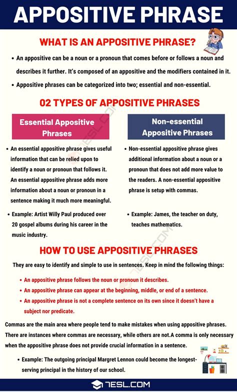 what is a noun phrase using an appositive