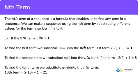 what is a nth term in a sequence