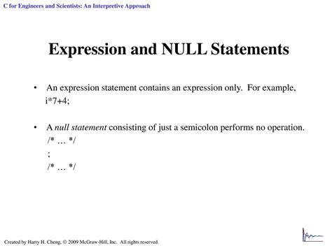 what is a null statement