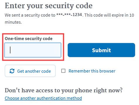 what is a one time security code