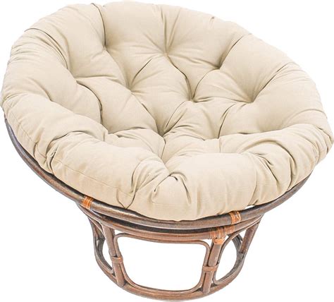 Better Homes & Gardens Papasan Chair with Sherpa Cushion, White