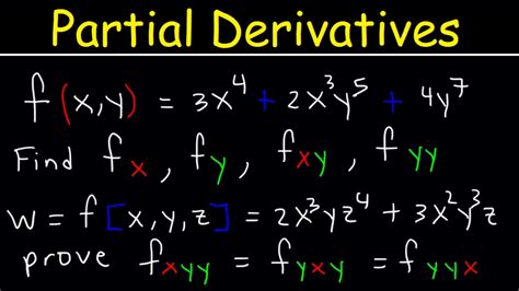 what is a partial derivative