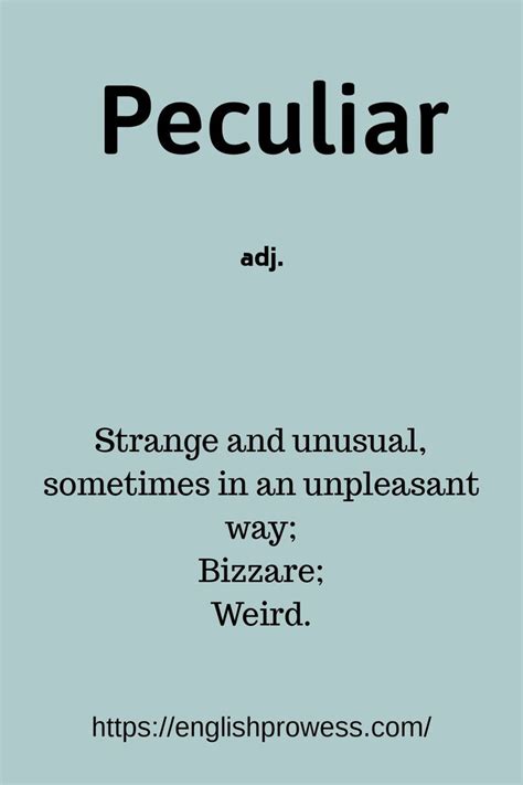 what is a peculiar