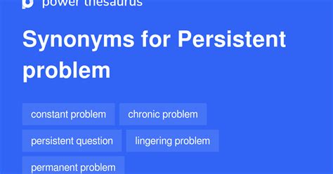 what is a persistent problem