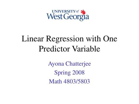 what is a predictor variable in linear regression