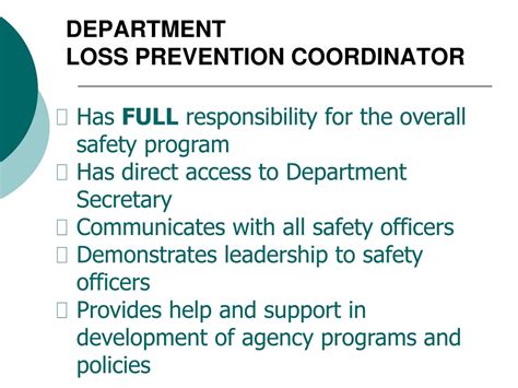 What Is A Prevention Coordinator
