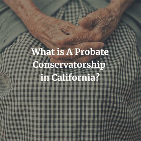 what is a probate conservator