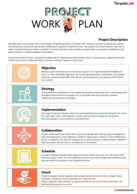 what is a project work plan
