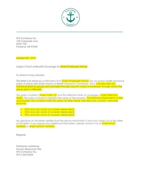 what is a proof of coverage letter