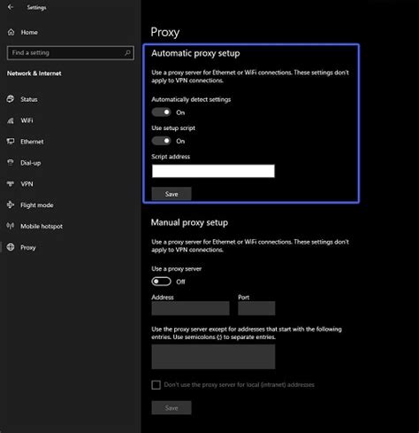 what is a proxy setup