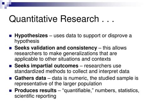what is a quantitative study