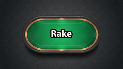 what is a rake in poker terms