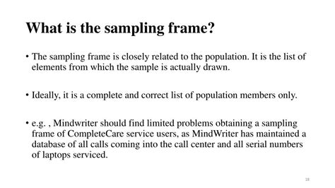what is a sampling frame a level maths