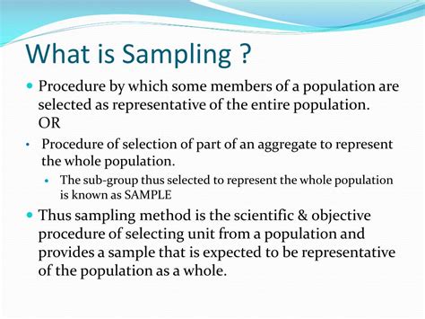 what is a sampling method