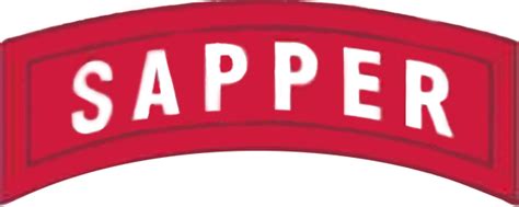 what is a sapper tab in the army