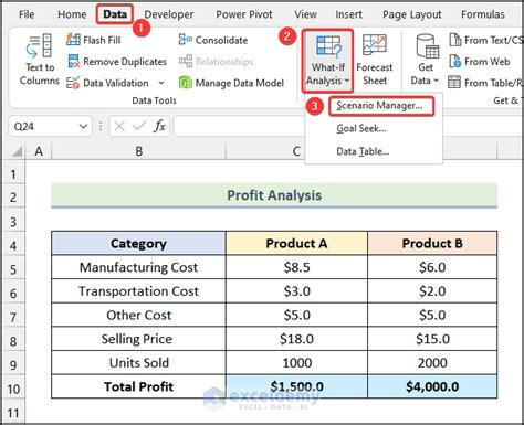 what is a scenario summary report in excel