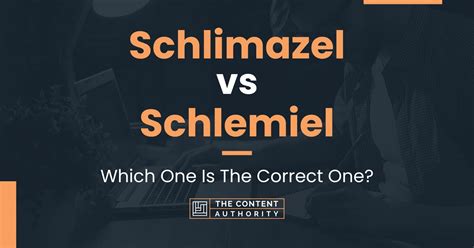 what is a schlemiel and schlimazel