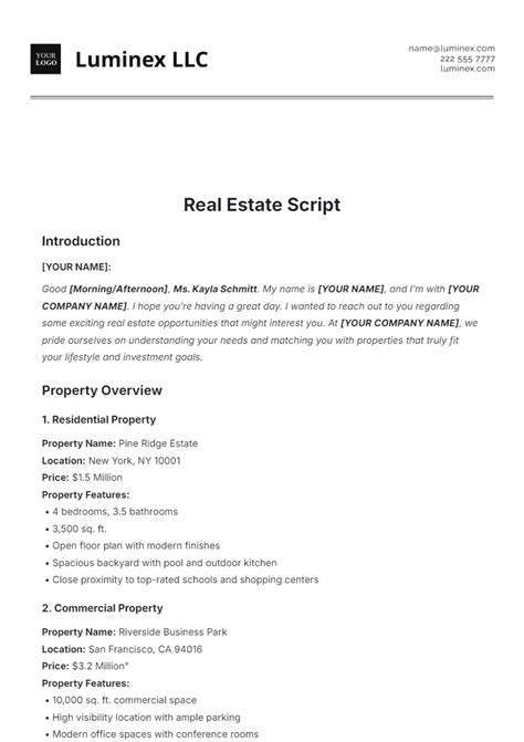 What Is A Script In Real Estate