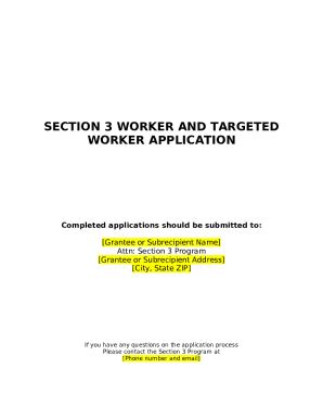 What Is A Section 3 Worker