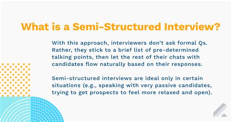 what is a semi structured interview example