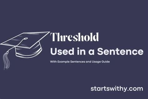 What Is A Sentence With Threshold