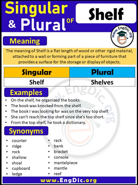 What Is A Shelf Plural