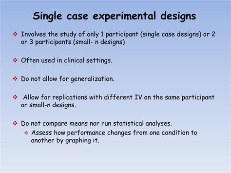 what is a single case experimental design