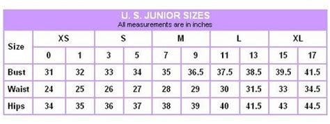 What Is A Size 3 In Junior Sizes Equivalent To