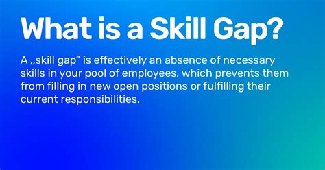 what is a skill gap