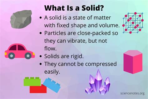 what is a solid in science definition