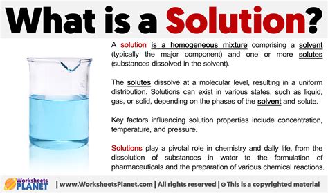 what is a solution meaning in science