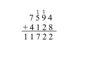 what is a standard algorithm in math example