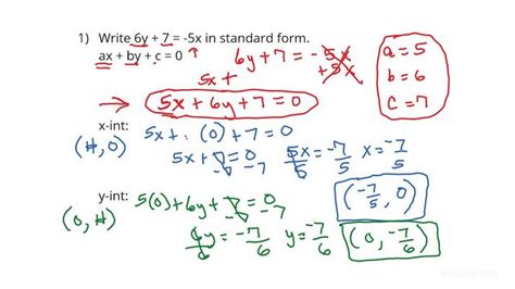 what is a standard form equation in math