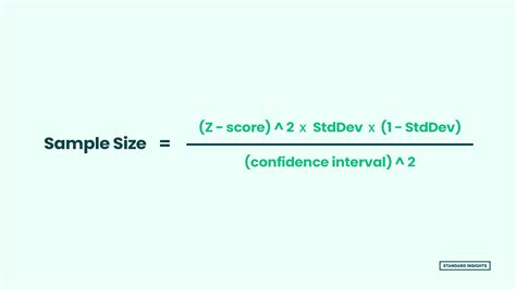 what is a statistically significant sample size formula