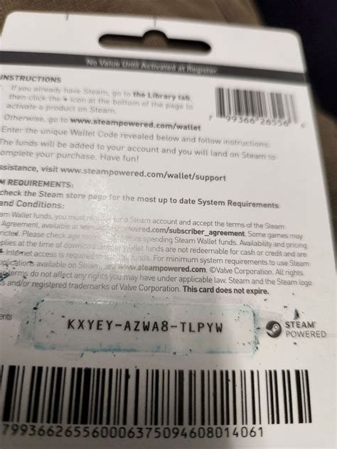 what is a steam card code