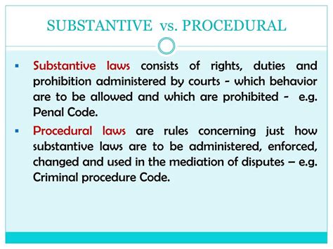 what is a substantive classification