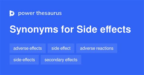 what is a synonym for side effects