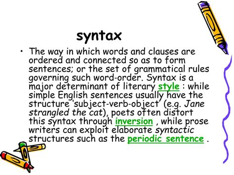 what is a syntax in poetry