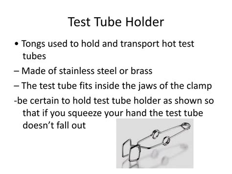 What Is A Test Tube Holder Function