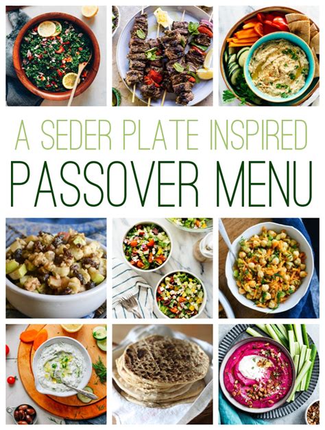 what is a typical passover menu
