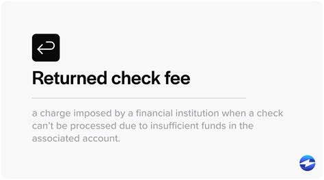 what is a typical returned check fee