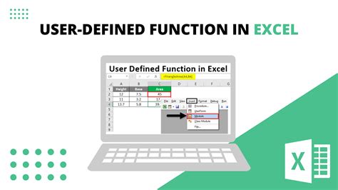 what is a user defined function in excel