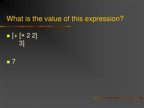 What Is A Value Of The Expression