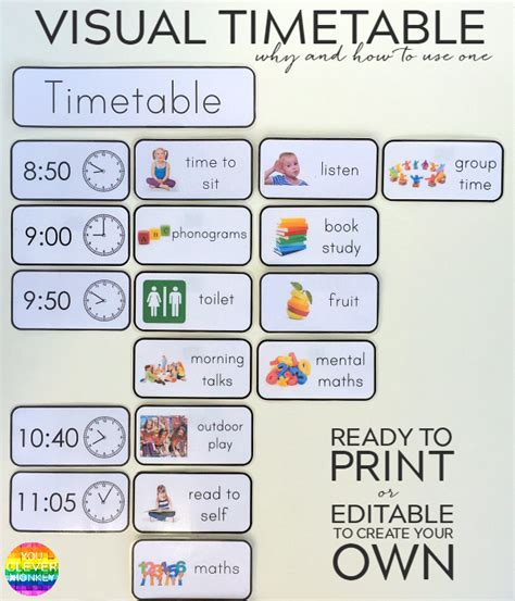 what is a visual timetable